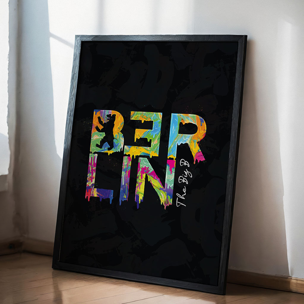 Berlin Typo in Farbe – Schwarz – Bild 4