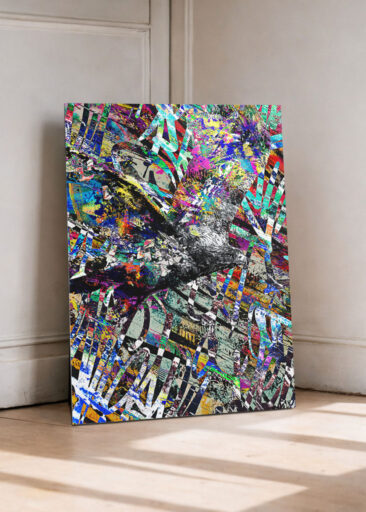 Dynamisches Urban-Art-Adlermotiv im Graffiti Stil – Freiheit, Bewegung und urbane Energie.