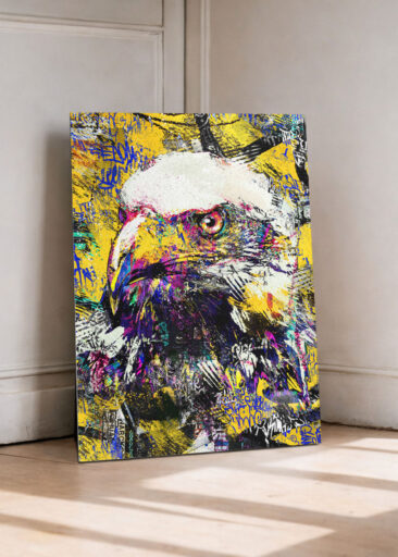 Kraftvolles Urban-Art-Adlermotiv im Graffiti Stil – Symbol für Freiheit, Stärke und urbane Energie.